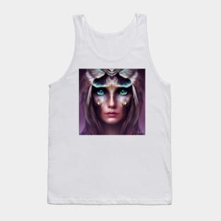 Beautiful Owl Woman Tank Top